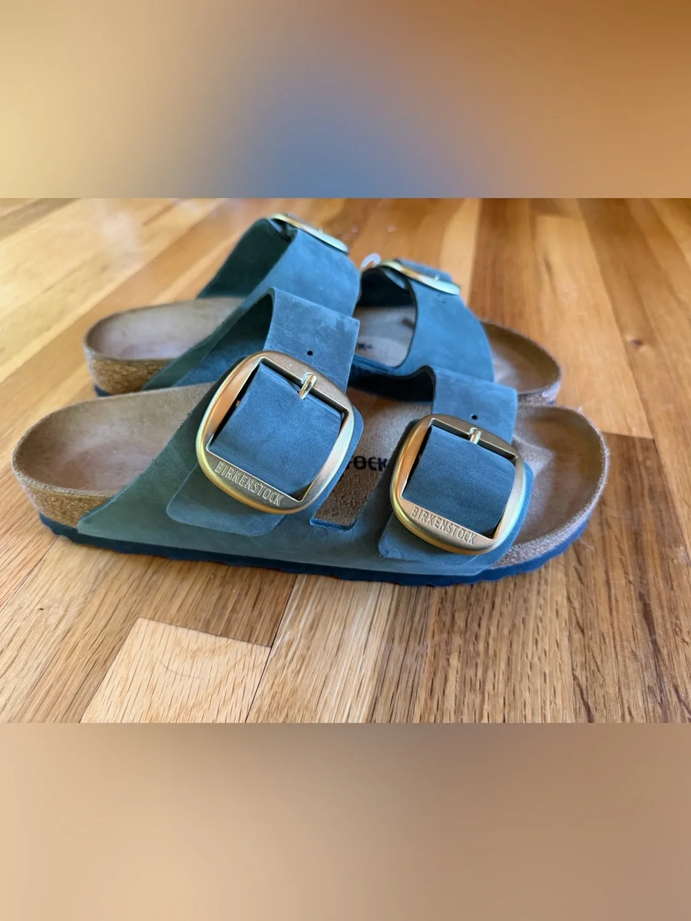 Birkenstock Arizona Big Buckle Nubuck Leather Sandals NWOT